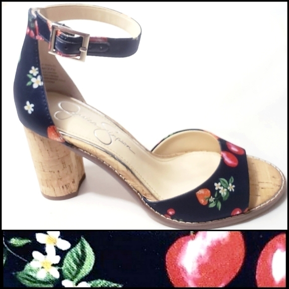 𝅺NEW! JESSICA SIMPSON Navy Maivel Open Toe Sandals 7. - Picture 2 of 10